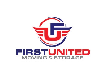    First United Moving & Storage logo design by REDCROW