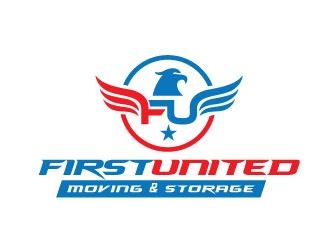    First United Moving & Storage logo design by REDCROW