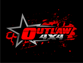 Outlaw 4x4 logo design by haze