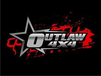 Outlaw 4x4 logo design by haze