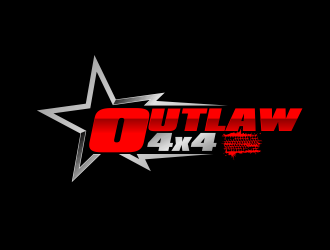 Outlaw 4x4 logo design by Cekot_Art