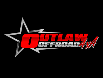 Outlaw 4x4 logo design by Cekot_Art