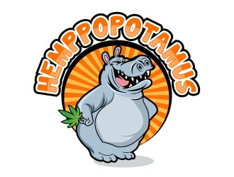 Hemppopotamus logo design by uttam