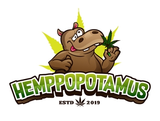 Hemppopotamus logo design by DreamLogoDesign