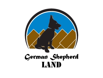 German Shepherd Land logo design by BeezlyDesigns
