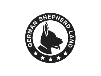 German Shepherd Land logo design by Anizonestudio