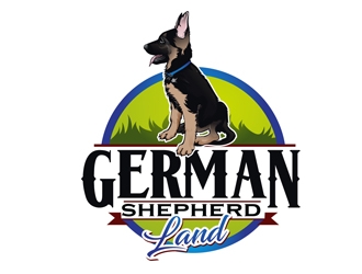 German Shepherd Land logo design by DreamLogoDesign