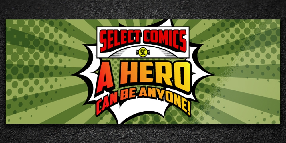 Select Comics logo design by Gelotine