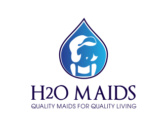 H2O Maids Quality Maids for Quality Living logo design by JessicaLopes