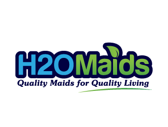 H2O Maids Quality Maids for Quality Living logo design by akilis13