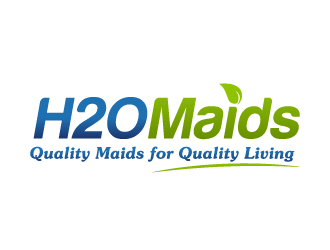 H2O Maids Quality Maids for Quality Living logo design by akilis13