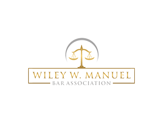 Wiley W. Manuel Bar Association logo design by checx