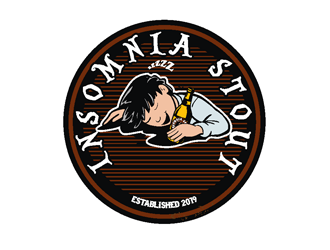 Insomnia Stout logo design by coco