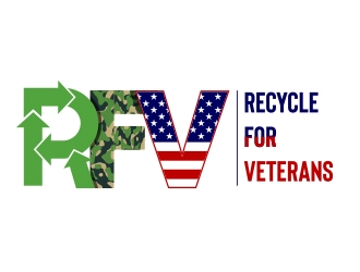 Recycle For Veterans (RFV) logo design by Danny19