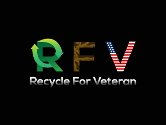 Recycle For Veterans (RFV) logo design by harrysvellas