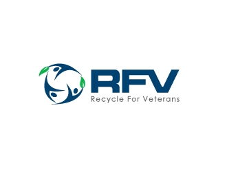 Recycle For Veterans (RFV) logo design by Marianne