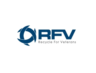 Recycle For Veterans (RFV) logo design by Marianne