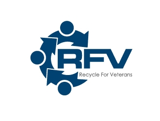 Recycle For Veterans (RFV) logo design by Marianne