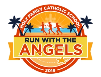Run with the Angels logo design by CreativeMania