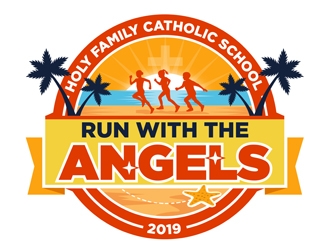 Run with the Angels logo design by CreativeMania
