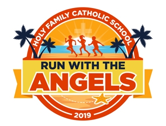 Run with the Angels logo design by CreativeMania