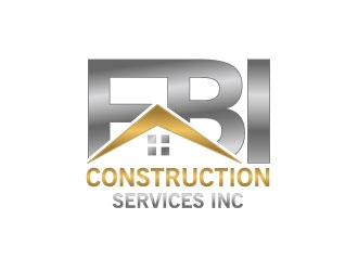 FBI Construction services inc  logo design by Webphixo