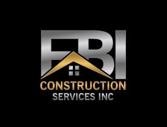 FBI Construction services inc  logo design by Webphixo