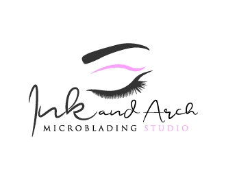 Ink & Arch Microblading Studio logo design by samuraiXcreations