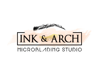 Ink & Arch Microblading Studio logo design by JessicaLopes