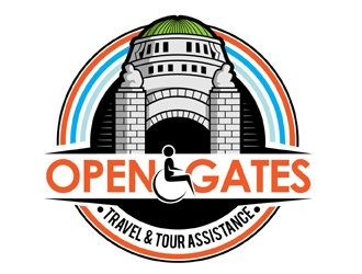 Open Gates logo design by MAXR