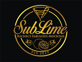 Rachels SubLime Mocktail logo design by coco