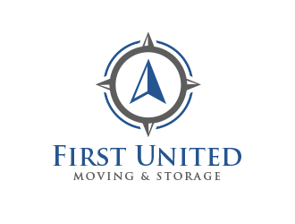    First United Moving & Storage logo design by BeDesign