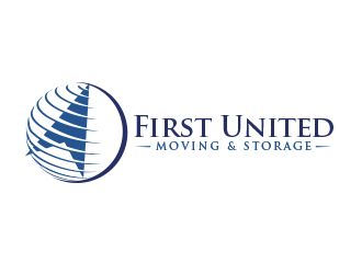    First United Moving & Storage logo design by BeDesign