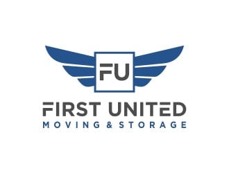    First United Moving & Storage logo design by excelentlogo