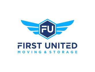    First United Moving & Storage logo design by excelentlogo