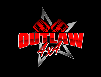 Outlaw 4x4 logo design by Cekot_Art