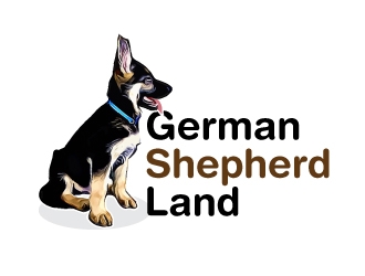 German Shepherd Land logo design by ZQDesigns