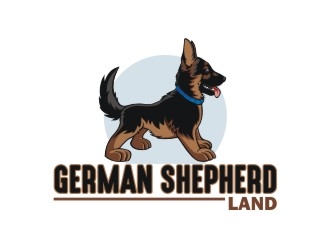 German Shepherd Land logo design by aladi