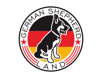 German Shepherd Land logo design by bosbejo