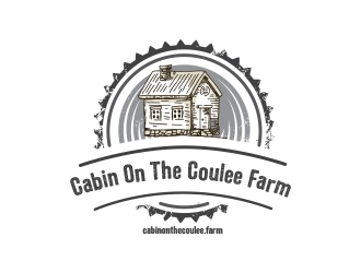 Cabin On The Coulee Farm or cabinonthecoulee.farm logo design by heba