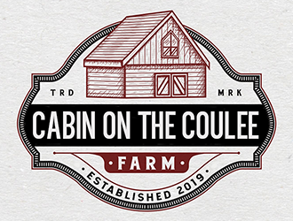 Cabin On The Coulee Farm or cabinonthecoulee.farm logo design by Optimus