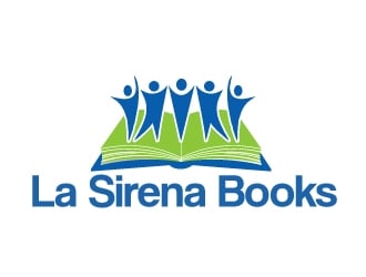 La Sirena Books logo design by ElonStark