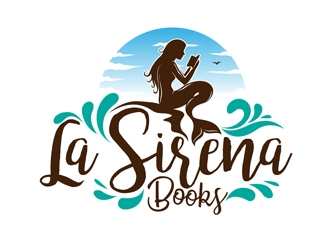La Sirena Books logo design by DreamLogoDesign