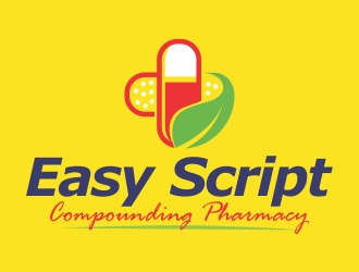 Easy script compounding pharmacy or Queen street Compounding Pharmacy logo design by ruki