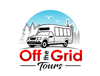 Off the Grid Tours logo design by haze