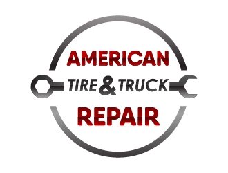 American Tire & Truck Repair logo design by BeezlyDesigns
