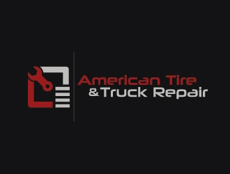 American Tire & Truck Repair logo design by Lovoos