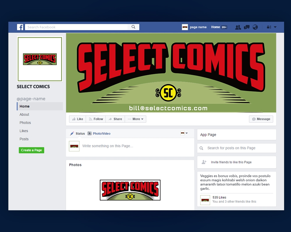 Select Comics logo design by MastersDesigns