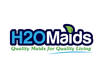 H2O Maids Quality Maids for Quality Living logo design by akilis13