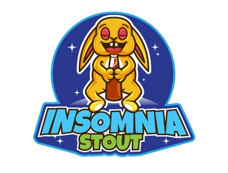 Insomnia Stout logo design by DreamLogoDesign